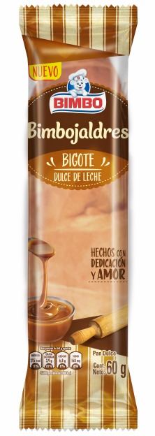 PAN BIMBO BIMBOJALDRES BIGOTE DULCE DE LECHE 60 G