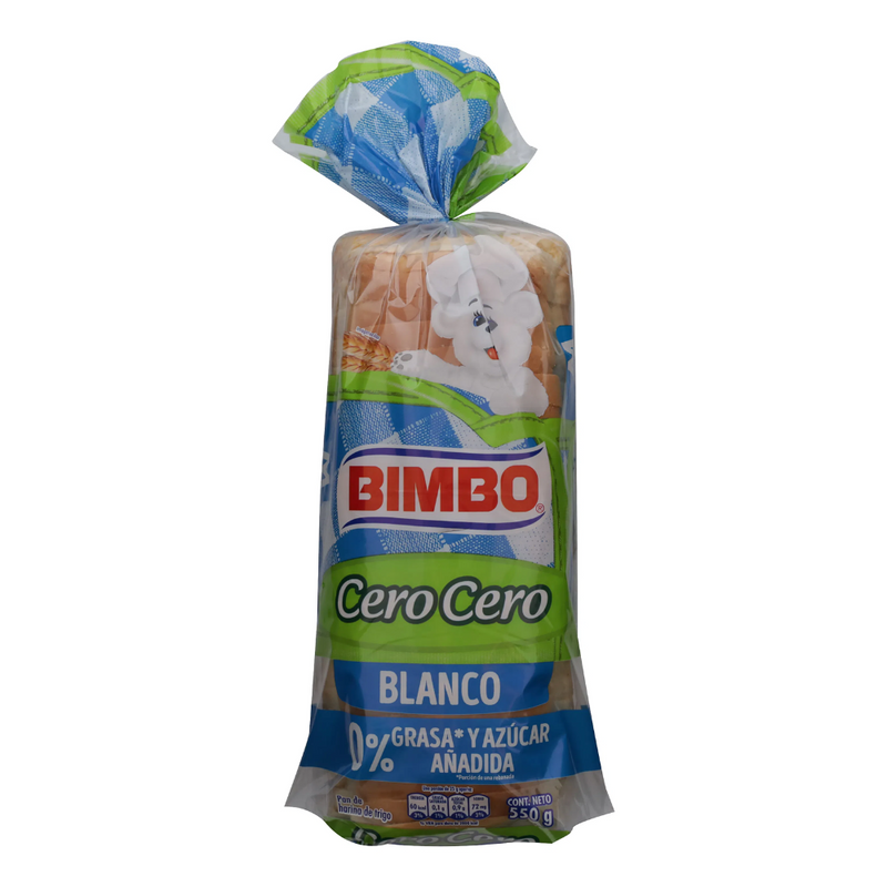 PAN BIMBO BLANCO CERO CERO 550 GR