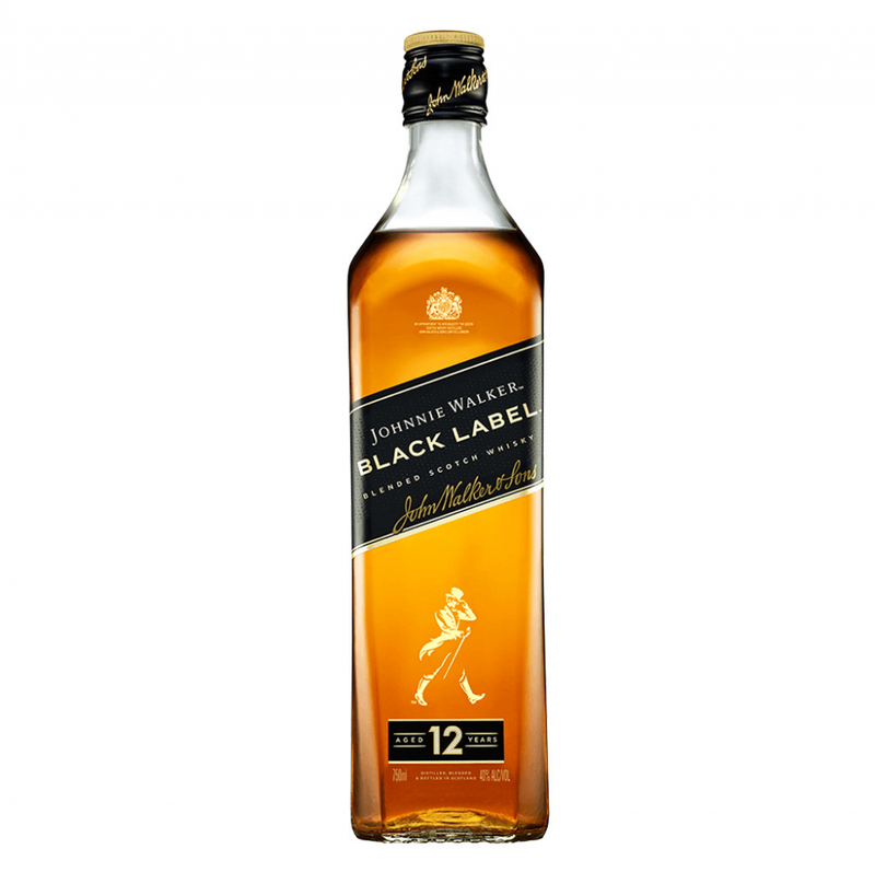 WHISKEY JOHNNIE WALKER BLACK LABEL 750 ML