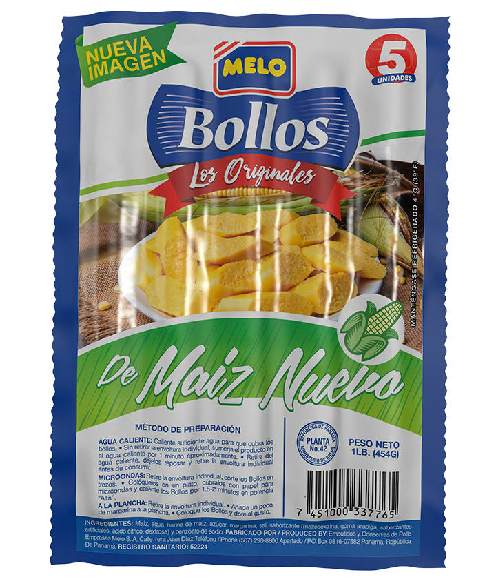 BOLLO DE MAIZ NUEVO 5 UNIDADES