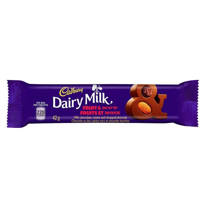 CHOCOLATE CADBURY DAIRY MILK FRUIT & NUT 42 G