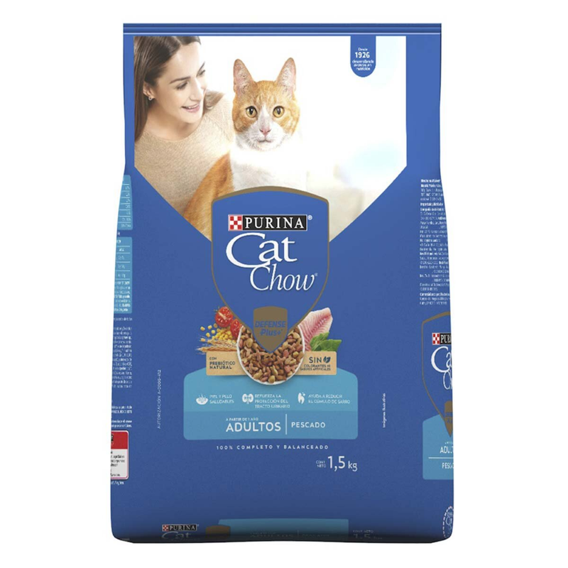 PURINA CAT CHOW ADULTO PESCADO 1.5 KG