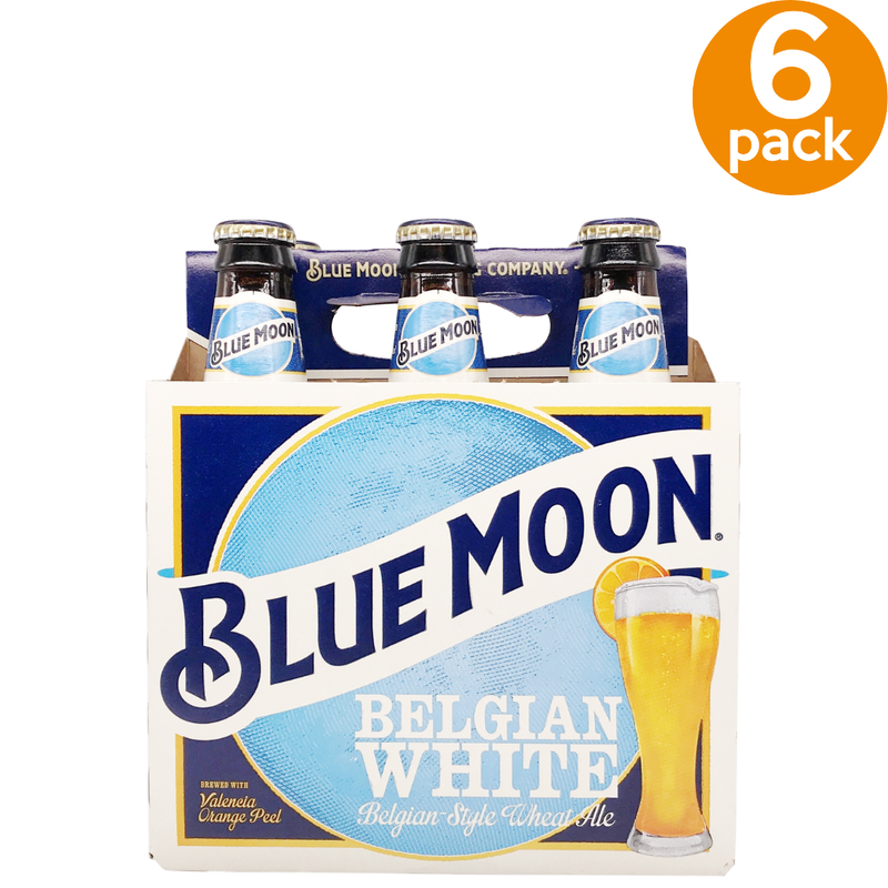 CERVEZA BLUE MOON BELGIAN WHITE BOTELLA 12 OZ  6 PACK