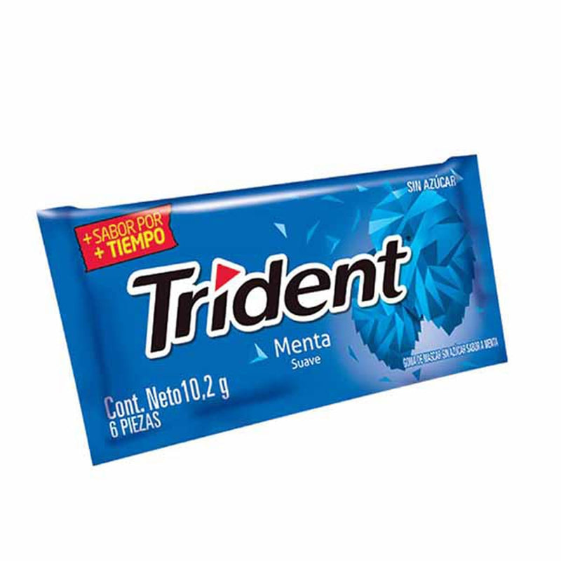 CHICLE TRIDENT DE MENTA 10.2 G