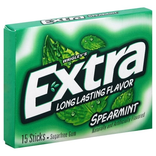 CHICLE WRIGLEYS EXTRA SPEARMINT 15 UNIDADES