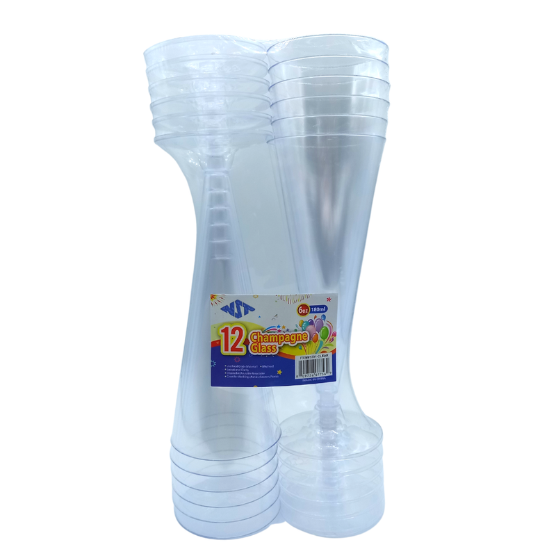 COPA FLAUTA PLASTICA 6 OZ - 12 UND