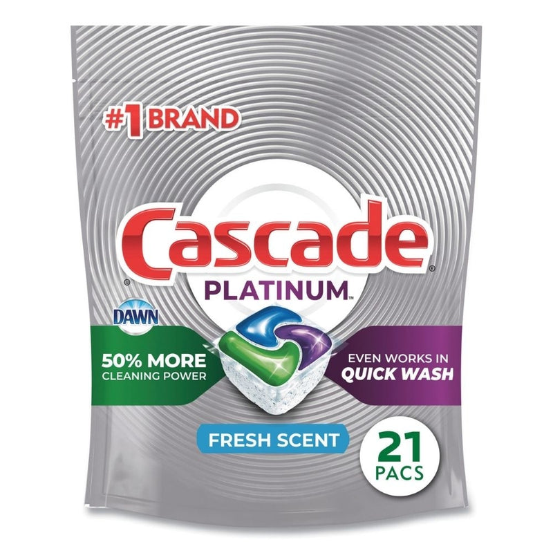 PODS PARA LAVAR PLATOS CASCADE FRESH SCENT 21 UNIDADES