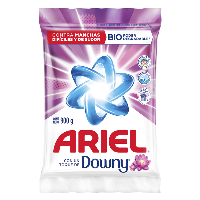 DETERGENTE ARIEL CON UN TOQUE DE DOWNY 900 G