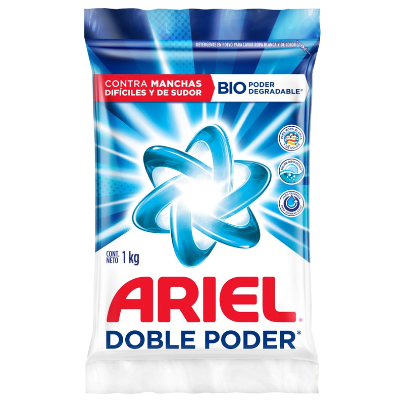 DETERGENTE ARIEL REGULAR POLVO 1 KILO