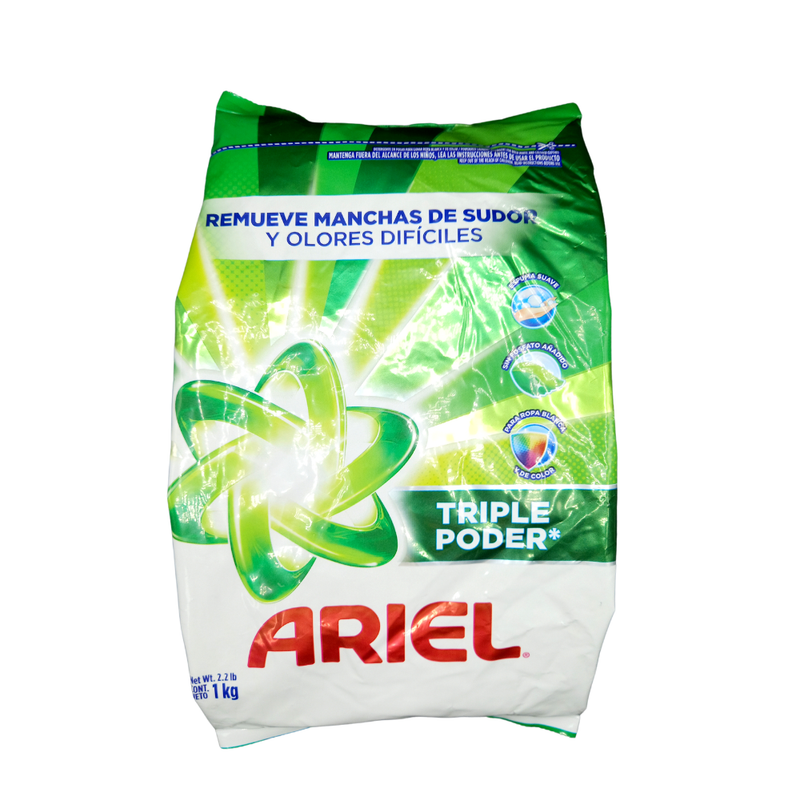 DETERGENTE ARIEL REGULAR EN POLVO 1KG