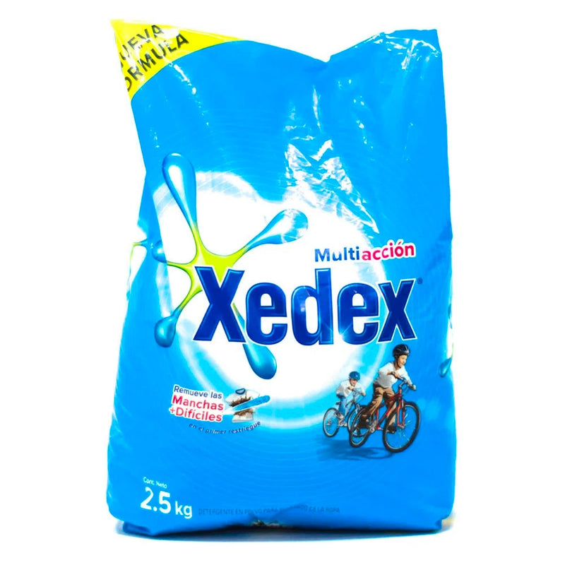 DETERGENTE EN POLVO XEDEX MULTIACCION LIMPIEZA ACTIVA 2.5 KG