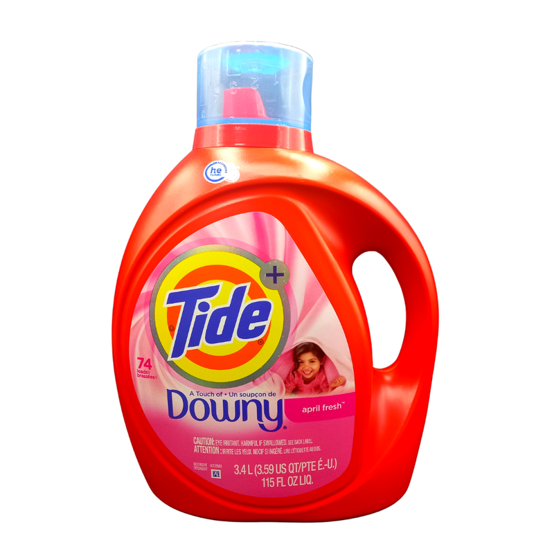 DETERGENTE TIDE LIQUIDO CON TOQUE DE DOWNY 115 OZ