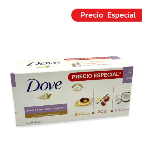 JABON DOVE 6PACK MIXTOS 90GR