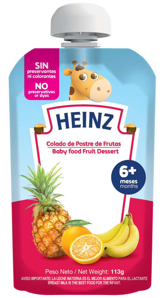 COLADO INFANTIL HEINZ POSTRE DE FRUTAS 113 G