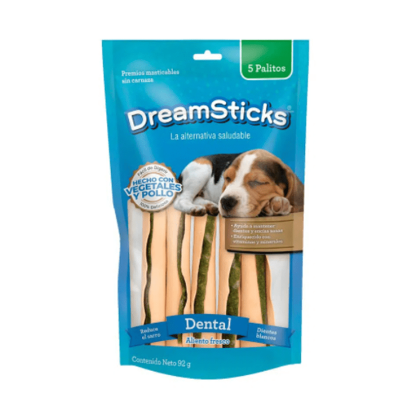 PALITOS DREAMSTICKS DENTAL 5 UNIDADES