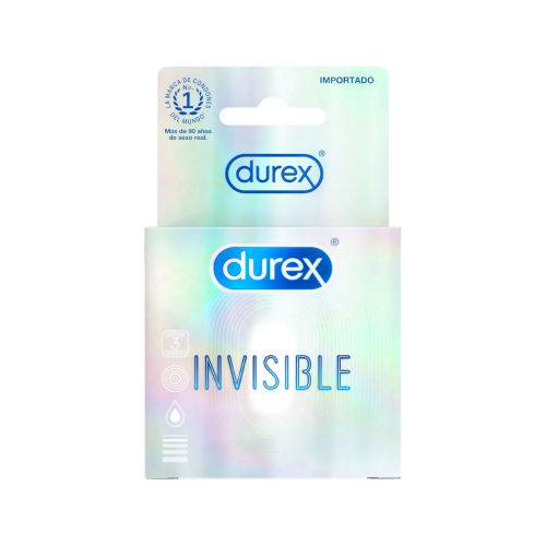 PRESERVATIVO DUREX INVISIBLE 3 UNIDADES