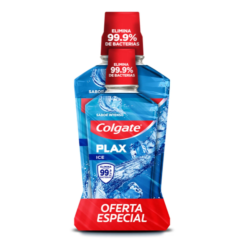 ENJUAGUE BUCAL COLGATE PLAX ICE 500ML + 250ML