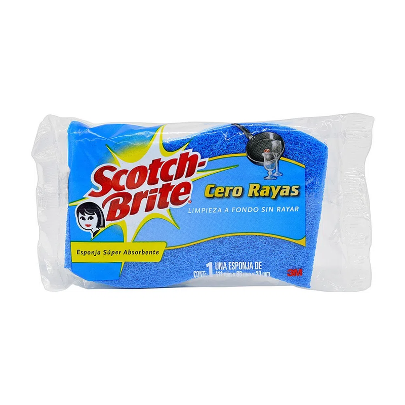 ESPONJA CELULOSA CERO RAYAS SCOTCH BRITE 1 UND