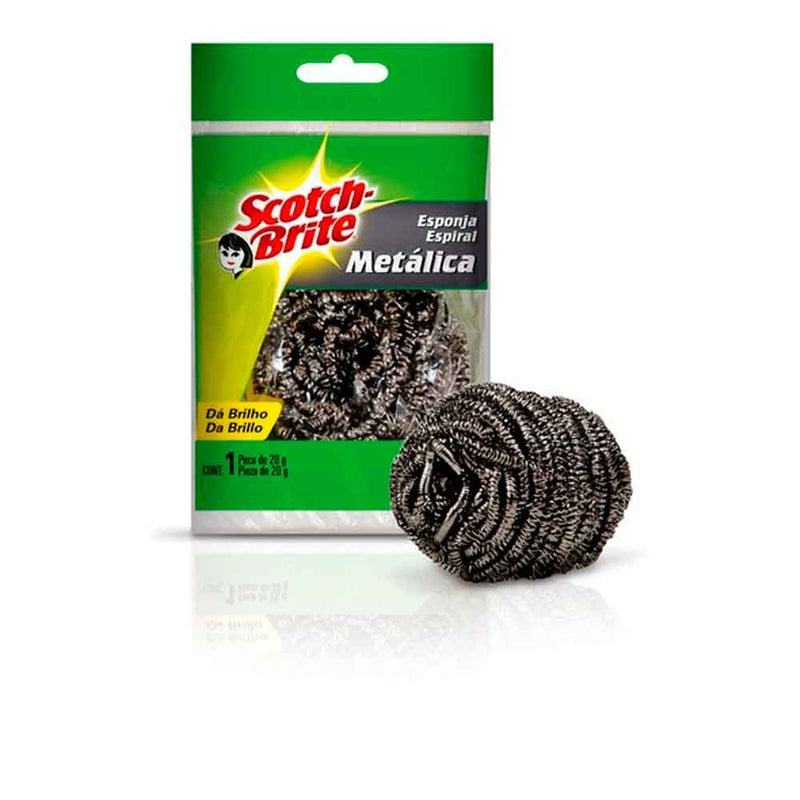 ESPONJA SCOTCH BRITE BRILLO DE ACERO INOXIDABLE