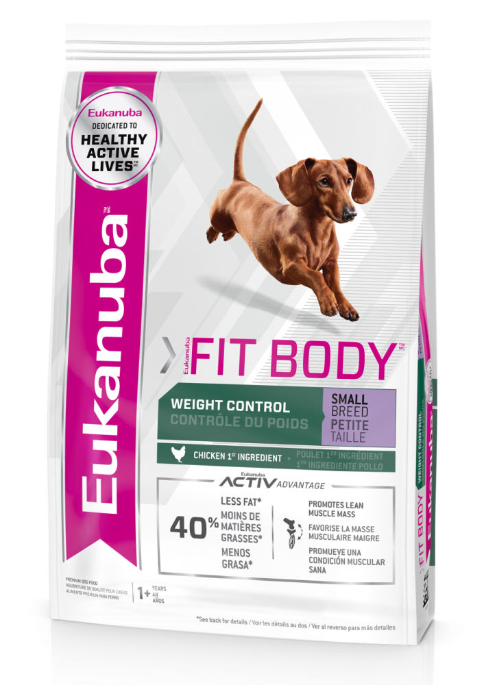 ALIMENTO PARA PERRO EUKANUBA FIT BODY SMALL  2.04 KG 4.5LB