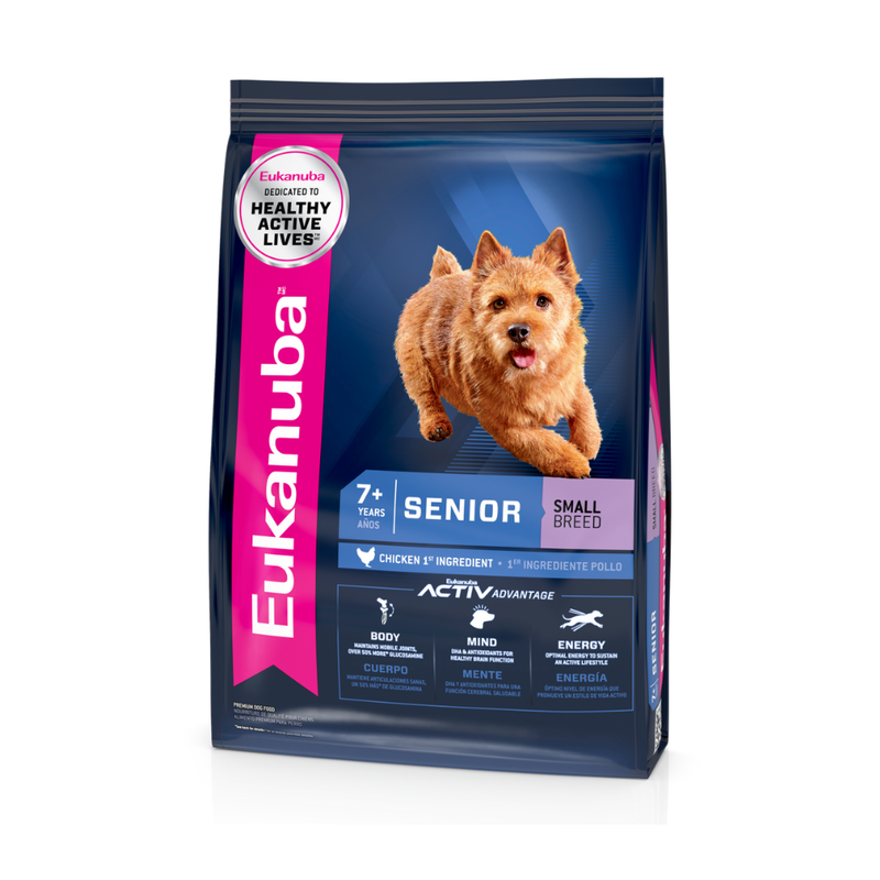 ALIMENTO PARA PERRO EUKANUBA SENIOR SMALL BREED  2.04KG (4.5LB)