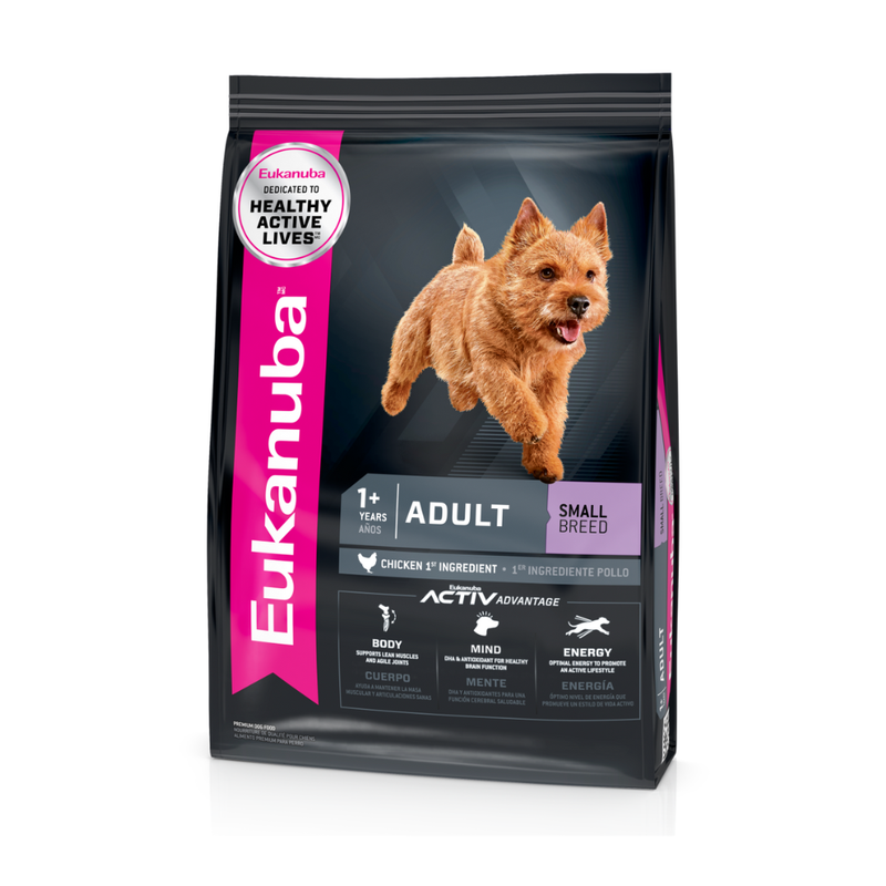 ALIMENTO PARA PERRO EUKANUBA RAZA PEQUEÑA 6.8KG (15LB)