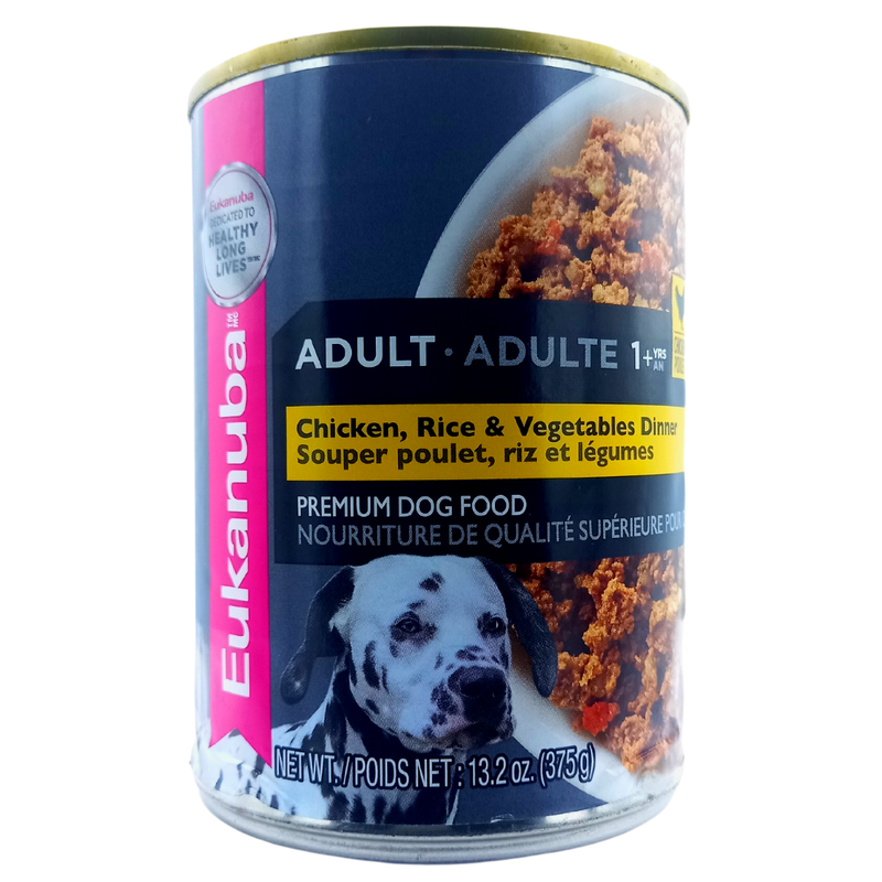 EUKANUBA ADULTO CHICKEN, RICE & VEGETABLES  13.2 OZ