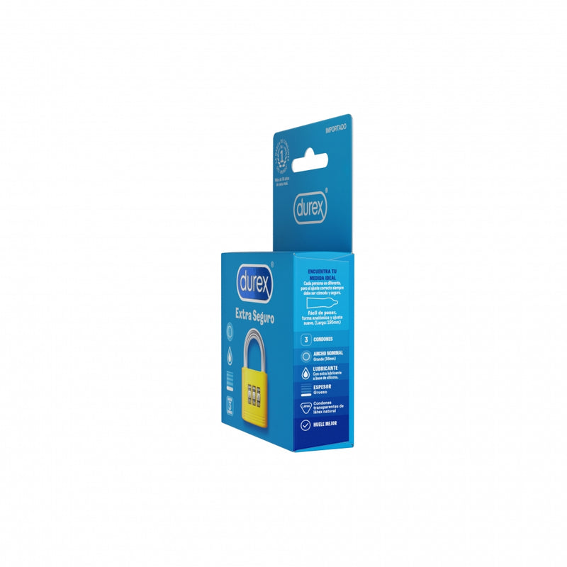 PRESERVATIVO DUREX EXTRA SEGURO 3 UNIDADES