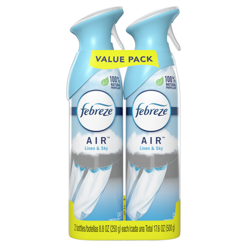 AMBIENTADOR FEBREZE AIR LINEN & SKY 2 PACK 8.8 OZ