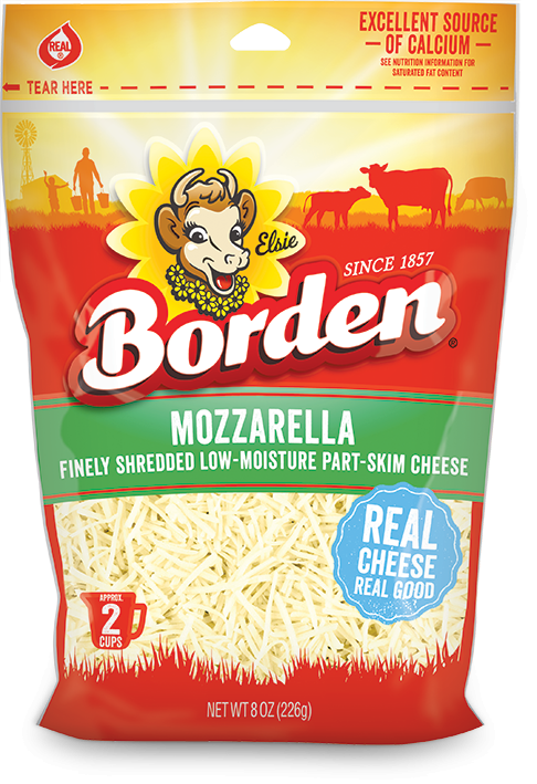 QUESO BORDEN MOZZARELLA RALLADO 8 OZ