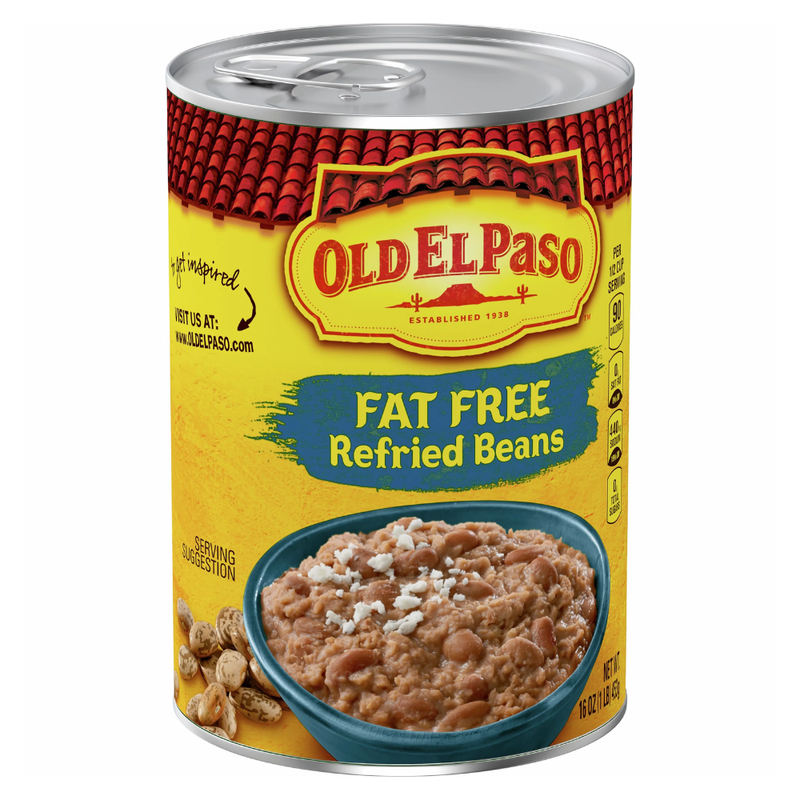 FRIJOLES REFRITOS FAT FREE OLD EL PASO 16 OZ