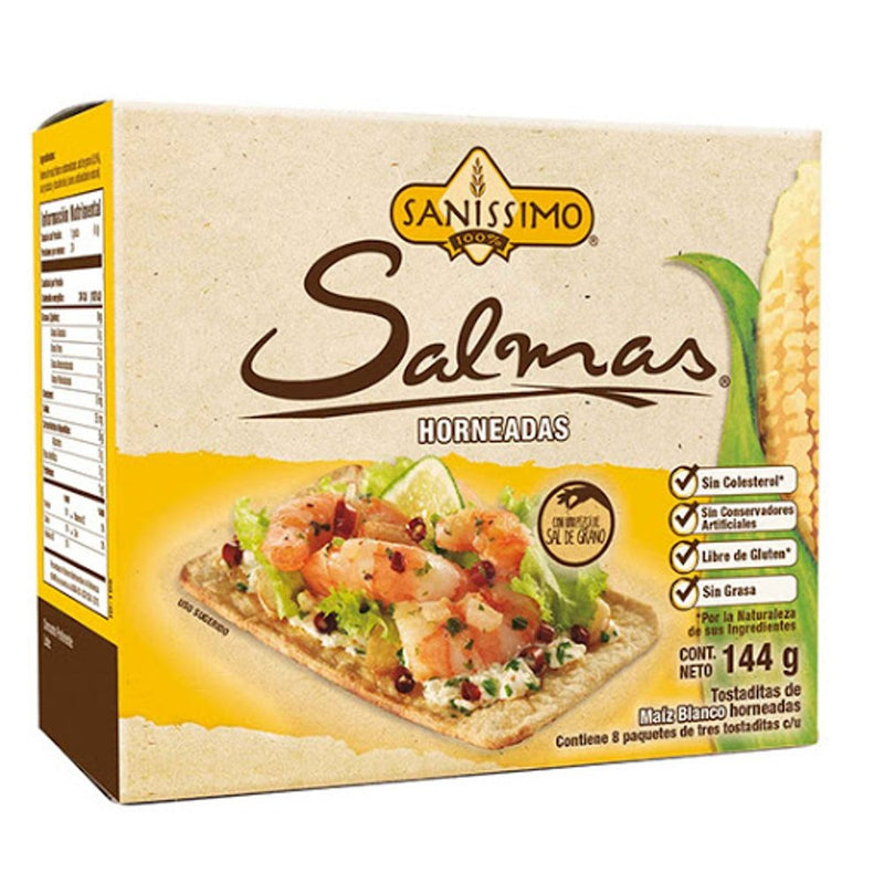 GALLETAS SALMAS SANISSIMO HORNEADA 8 P 144 G