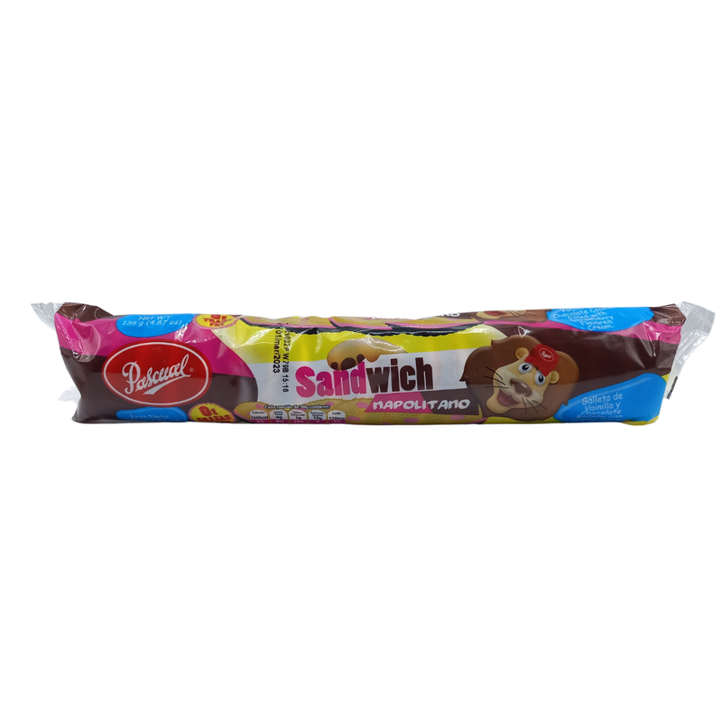 GALLETAS PASCUAL SANDWICH NAPOLITANO 138 G