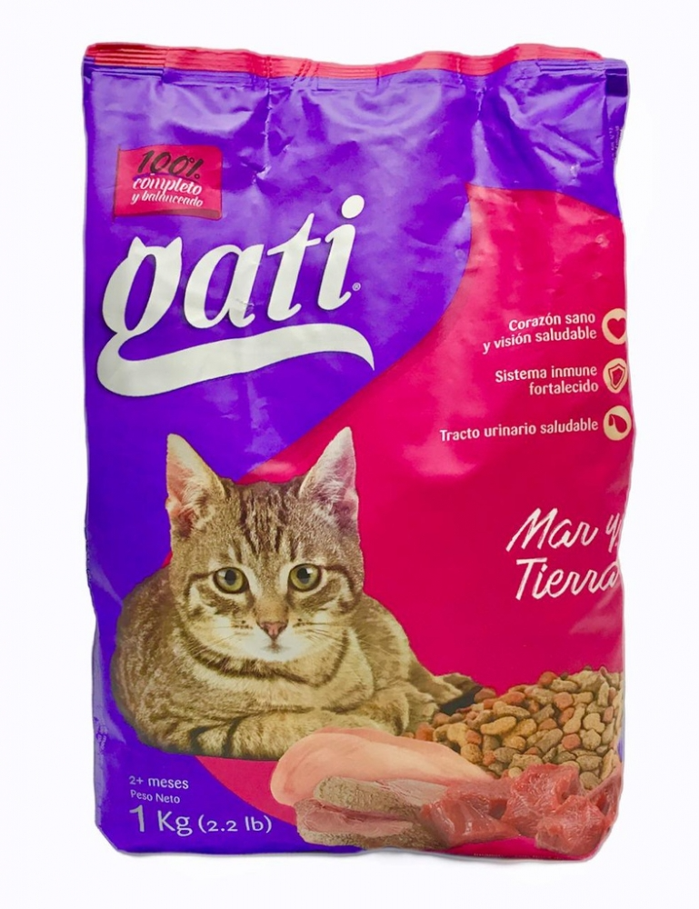 COMIDA PARA GATOS GATI MAR Y TIERRA 2.2 LBS