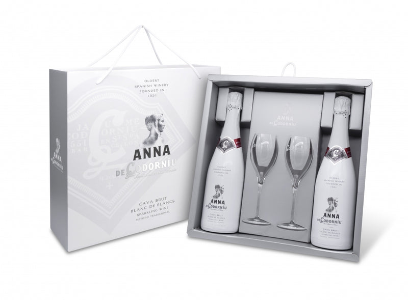 VINO ANNA CODORNIU SELECCION SET DE COPAS 750 ML