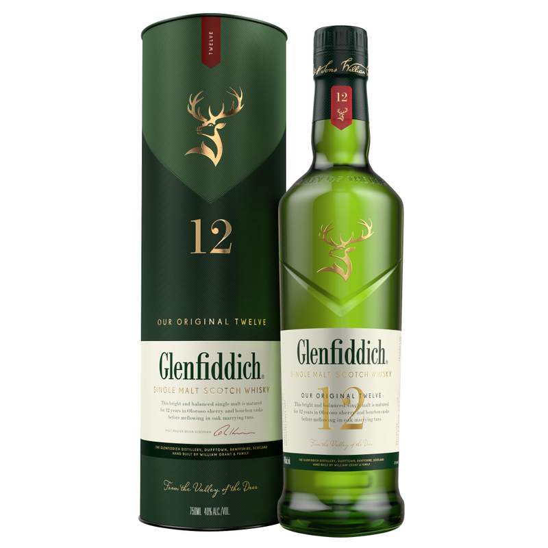 GLENFIDDICH 12 AÑOS 750 ML