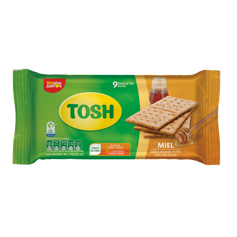 GALLETAS TOSH MIEL X9