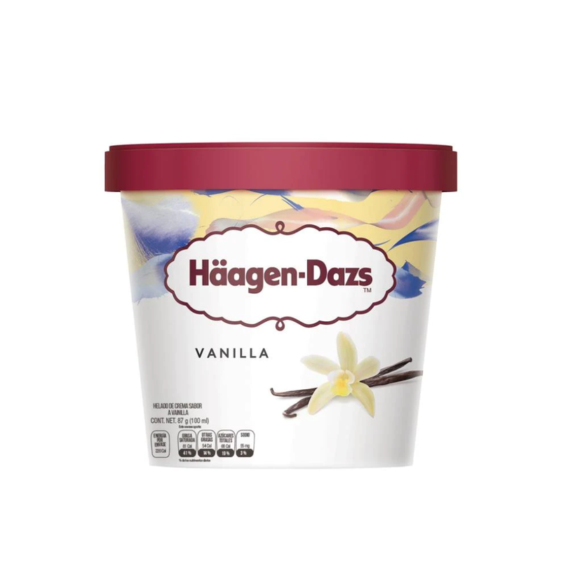 HELADO MINI HAAGEN DAZS VAINILLA 100 ML