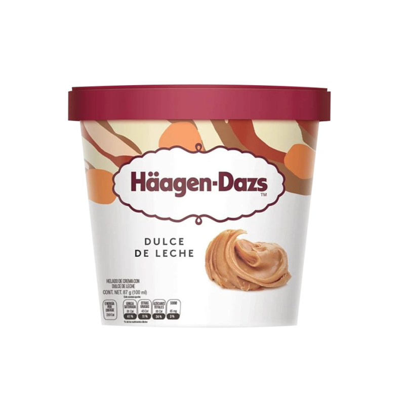 HELADO MINI HAAGEN DAZS DULCE DE LECHE 100 ML