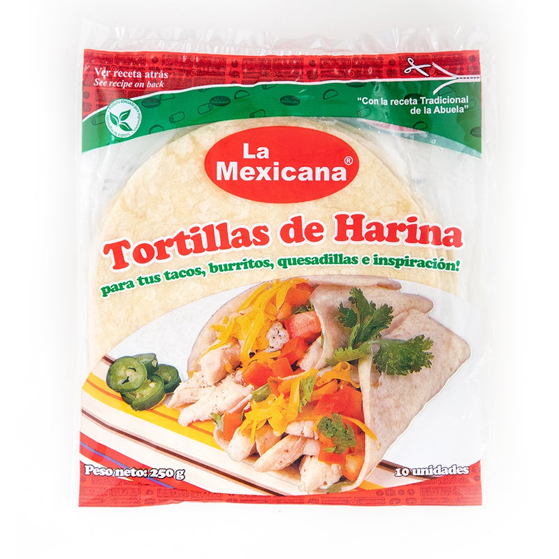 TORTILLAS DE HARINA LA MEXICANA 10 UNIDADES