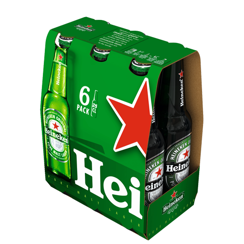 CERVEZA HEINEKEN MINI BOTELLA 250ML  6 PACK