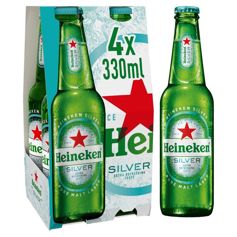 CERVEZA HEINEKEN SILVER 330 ML 4 PACK