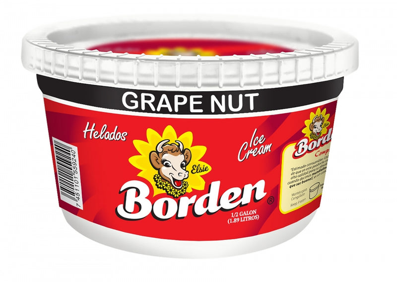 HELADO BORDEN GRAPE NUT 1/2 GALON