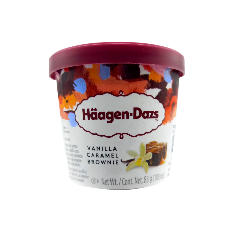 HELADO MINI HAAGEN DAZS VANILLA CARAMEL BROWNIE 100 ML