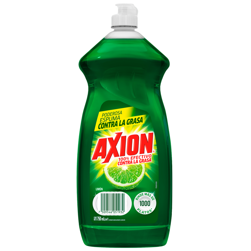 JABON LAVAPLATOS AXION LIMON LIQUIDO 750 ML