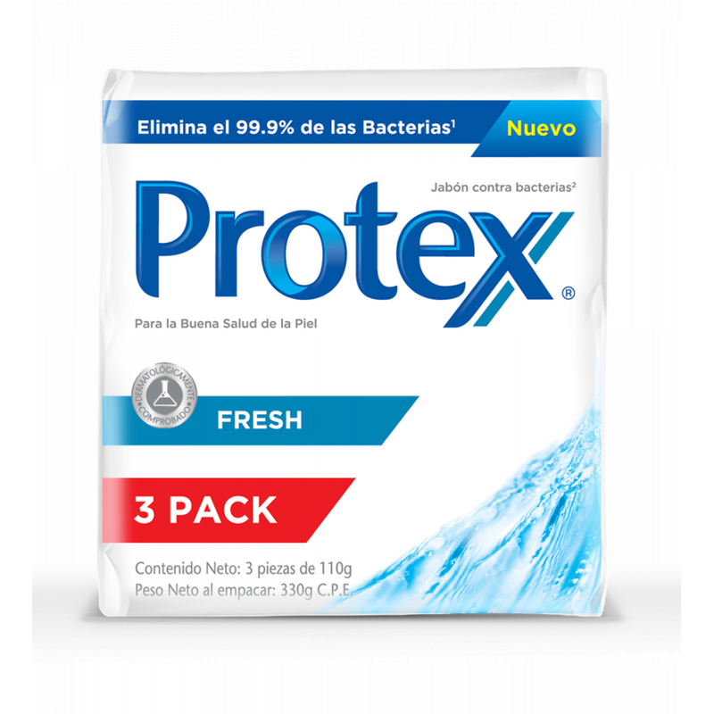 JABON PROTEX DE TOCADOR FRESH 3 PACK 330 G