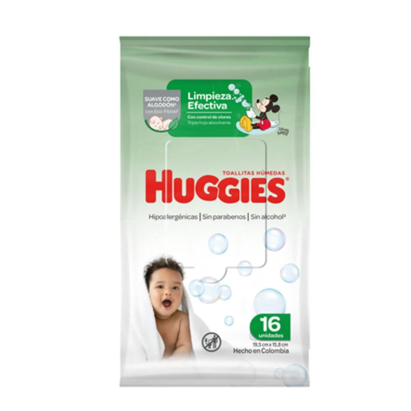 WIPES HUGGIES LIMPIEZA EFECTIVA 24 UND