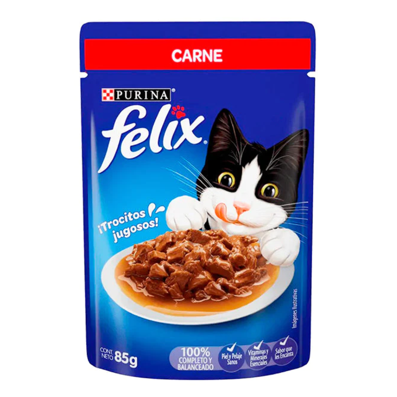 PURINA FELIX GATO CARNE EN SALSA 85 GR