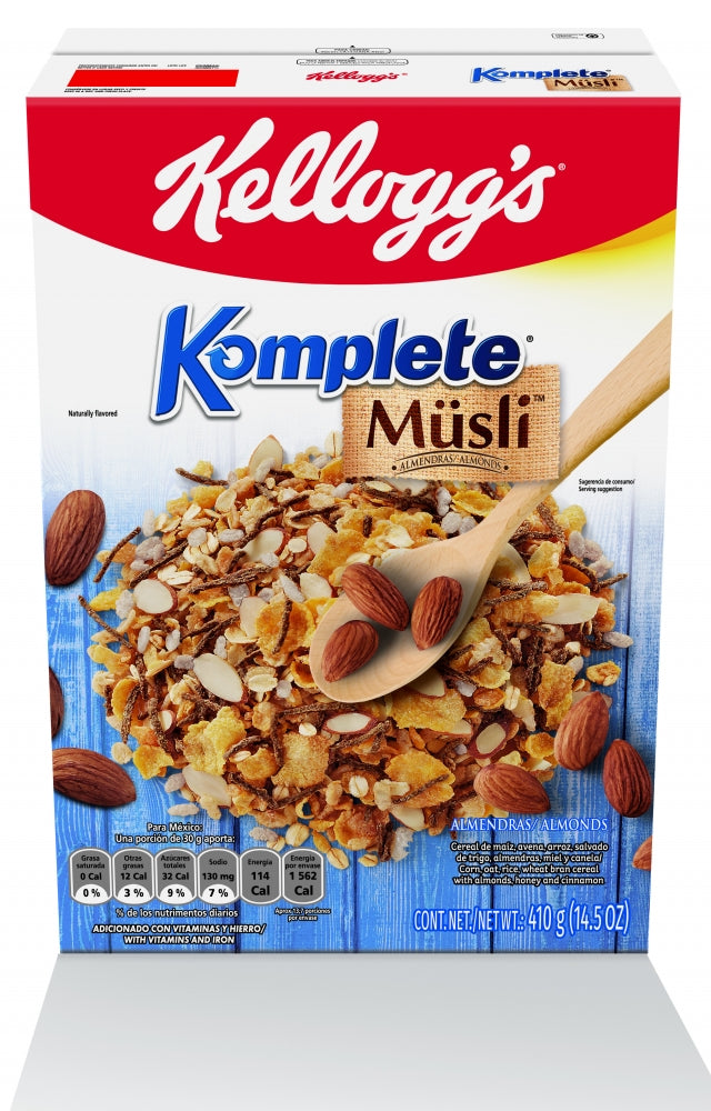 CEREAL KELLOGGS KOMPLETE ALMENDRA 390 GR