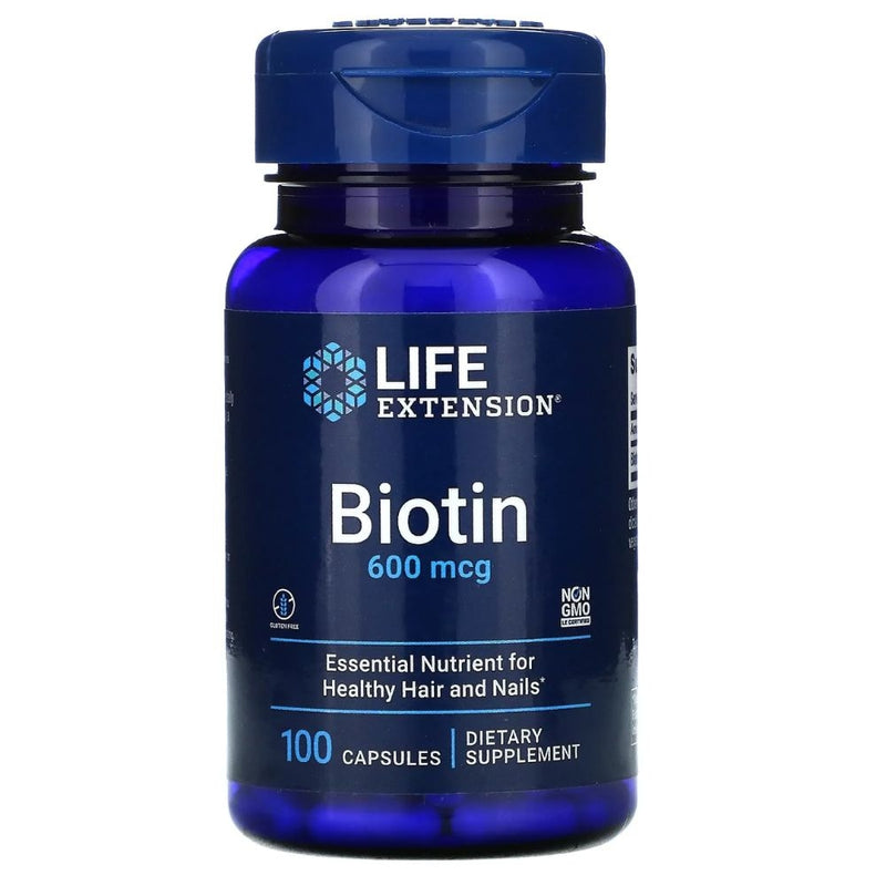 VITAMINAS BIOTIN 600 MG LIFE EXTENSION 100 CAP